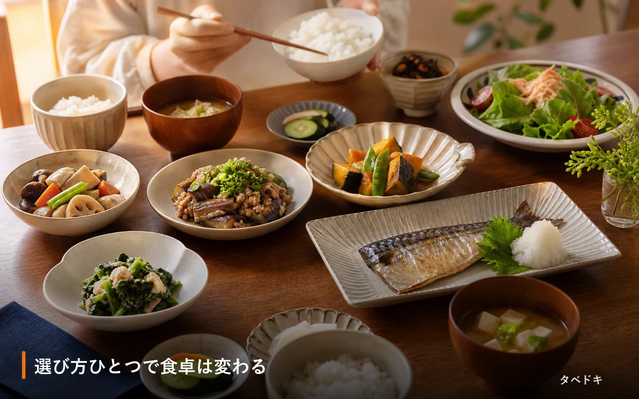選び方ひとつで食卓は変わる