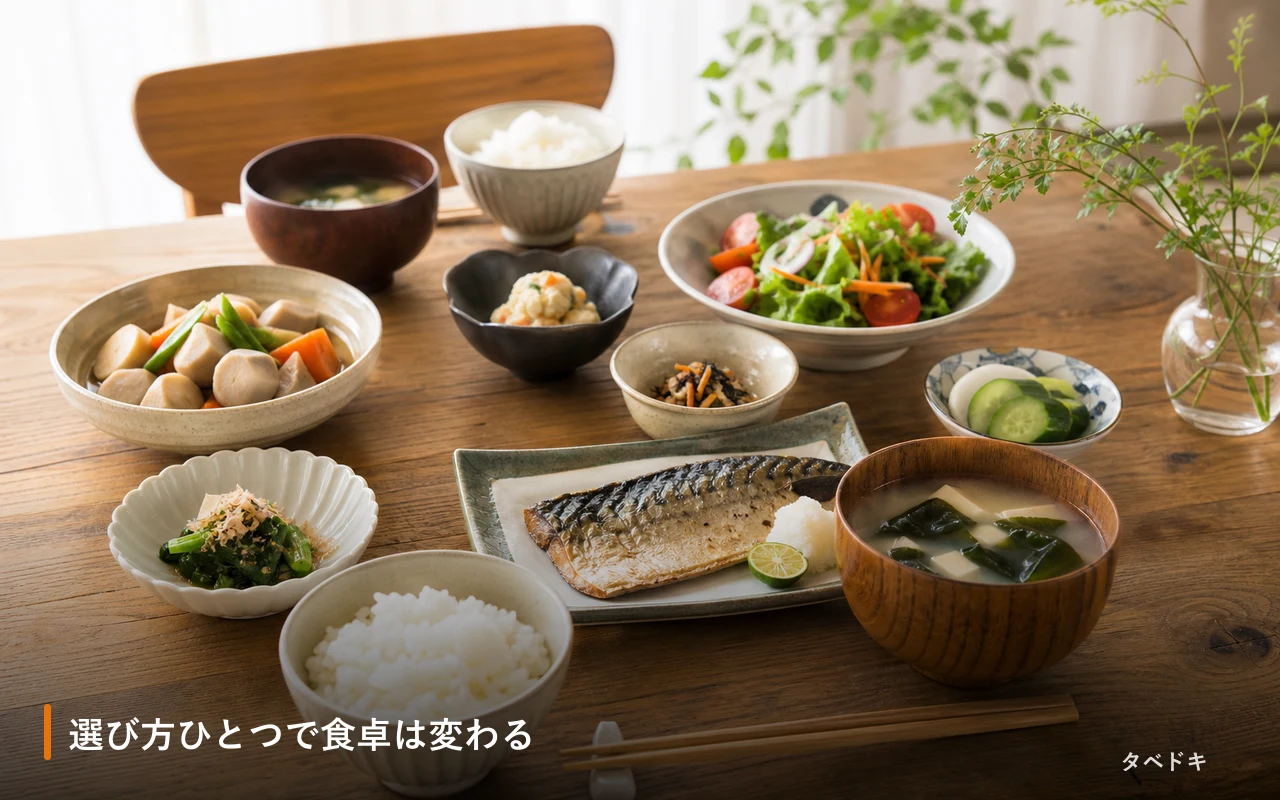選び方ひとつで食卓は変わる