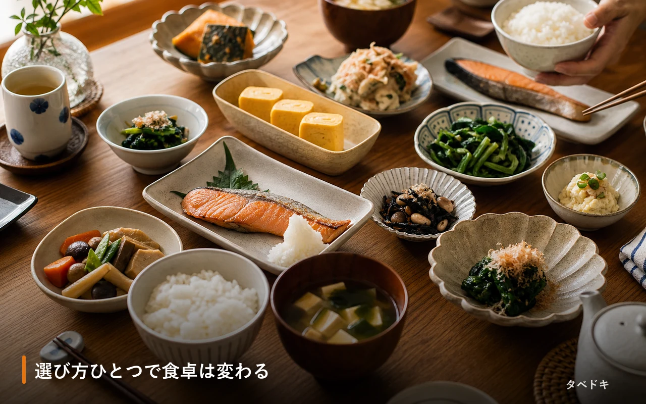選び方ひとつで食卓は変わる