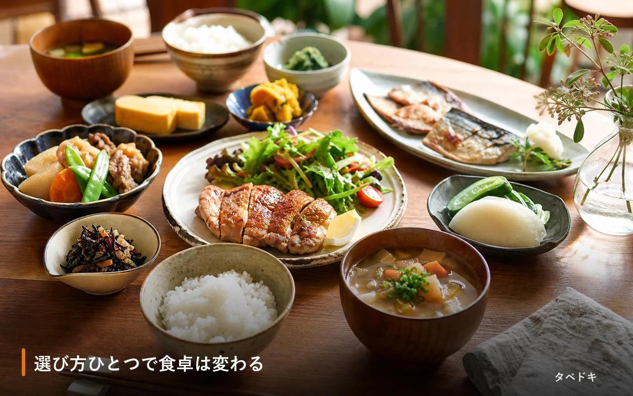 選び方ひとつで食卓は変わる