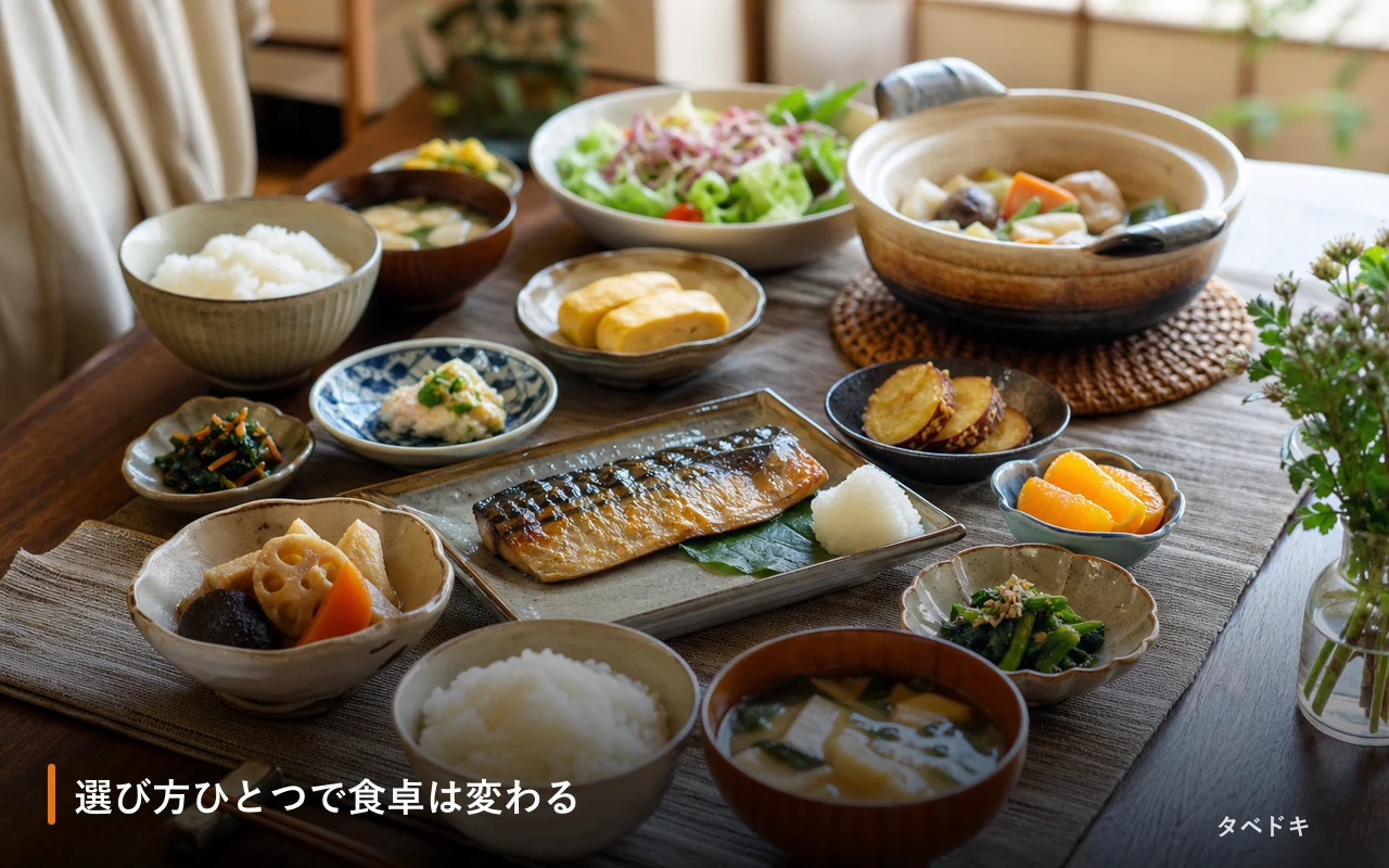 選び方ひとつで食卓は変わる