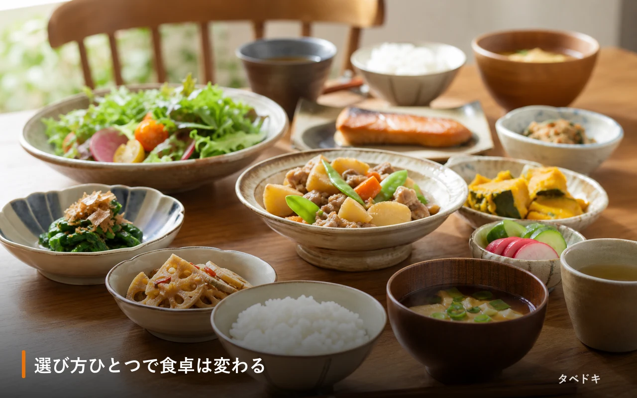 選び方ひとつで食卓は変わる