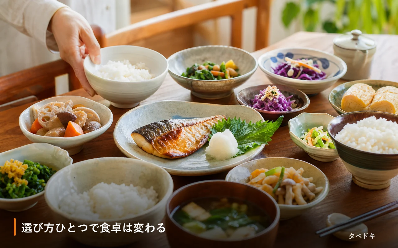 選び方ひとつで食卓は変わる
