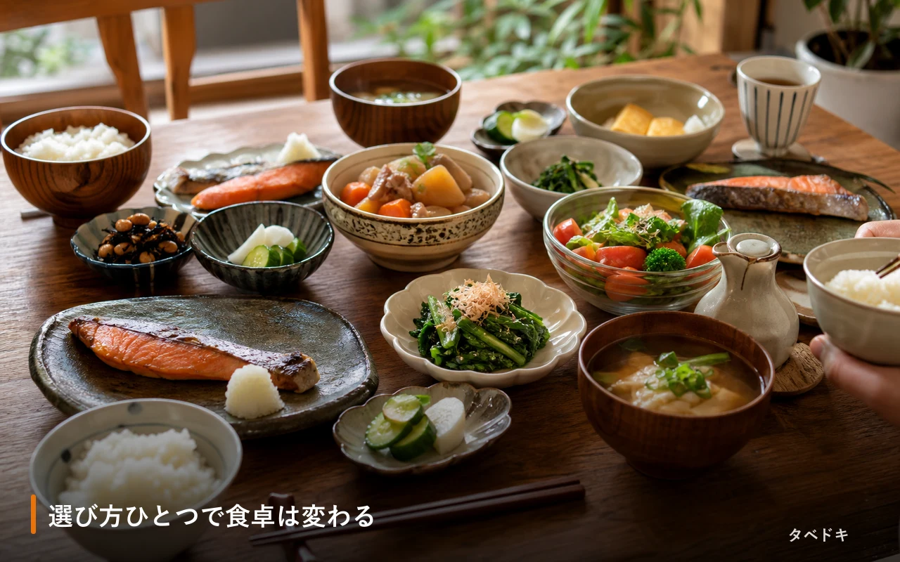 選び方ひとつで食卓は変わる
