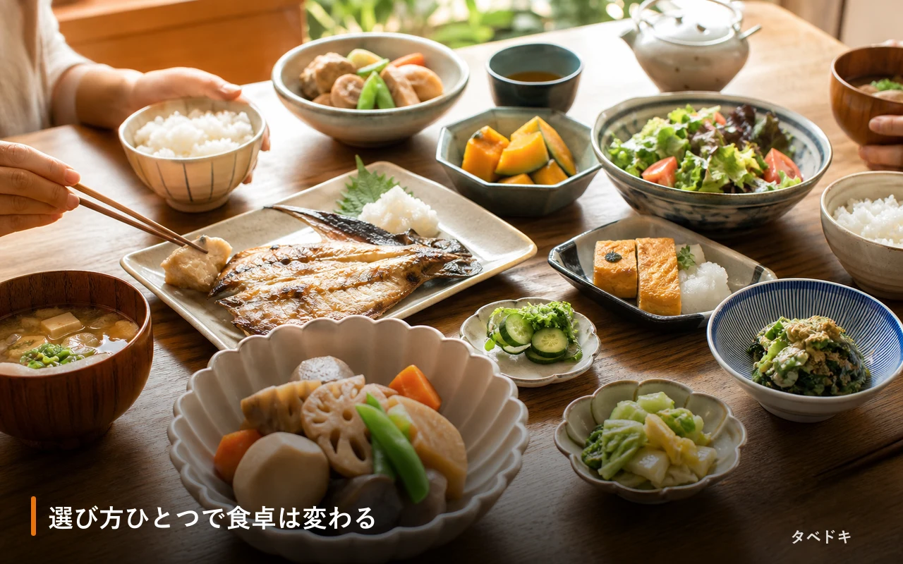 選び方ひとつで食卓は変わる