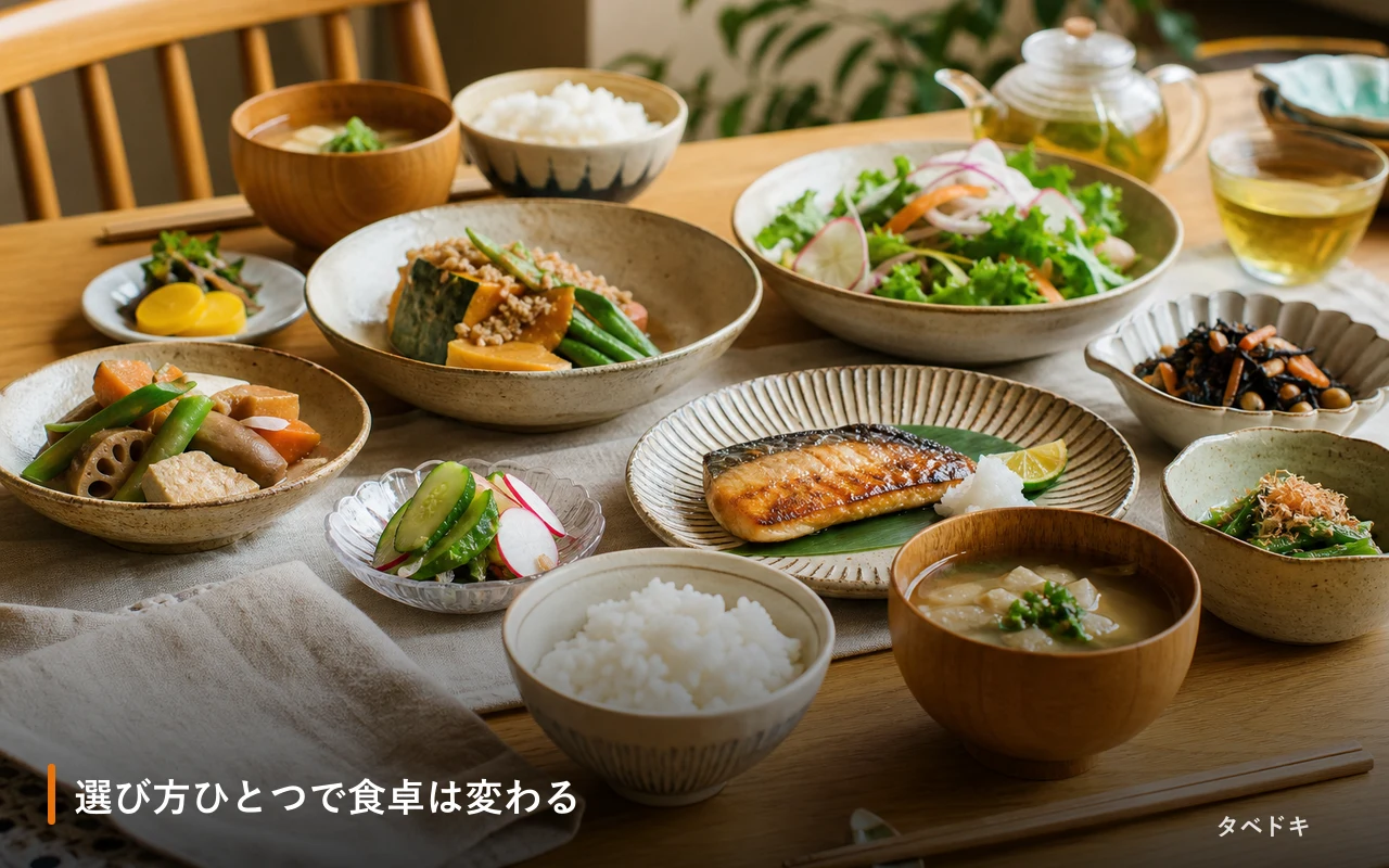 選び方ひとつで食卓は変わる