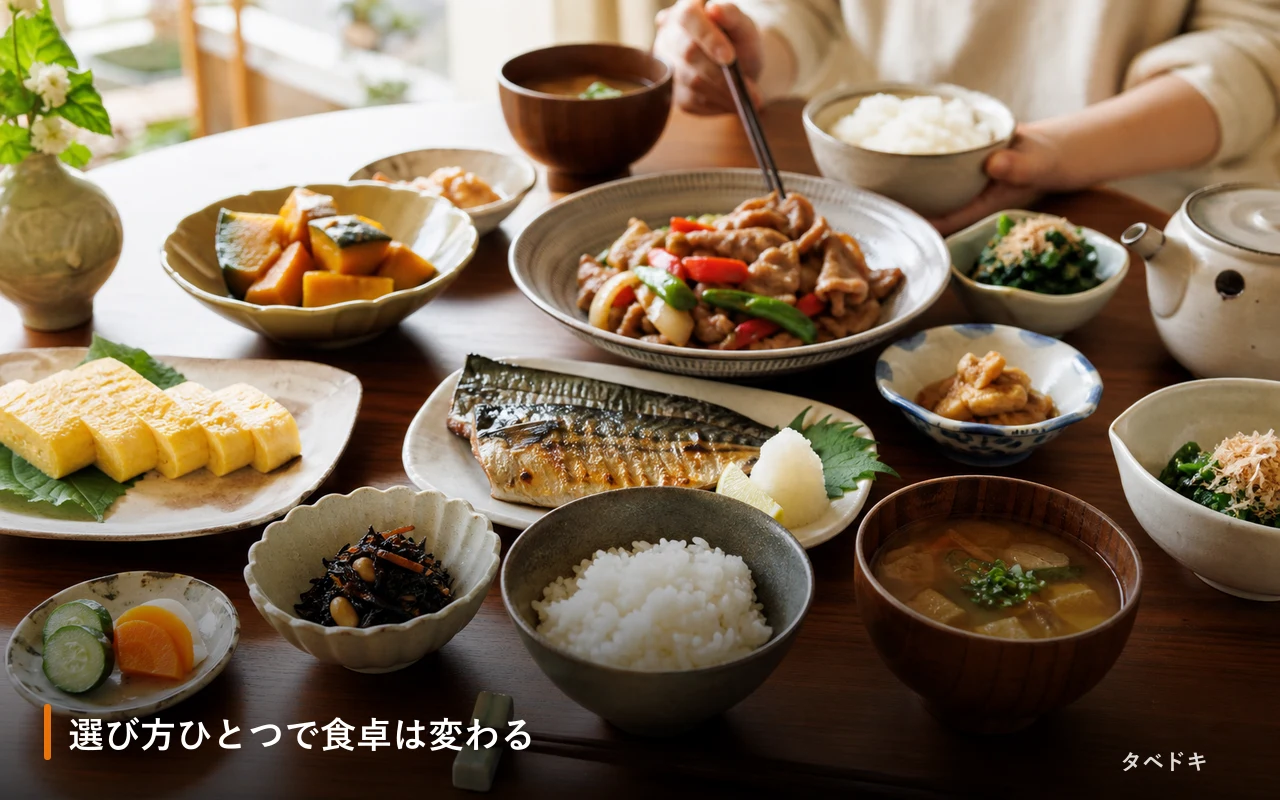 選び方ひとつで食卓は変わる