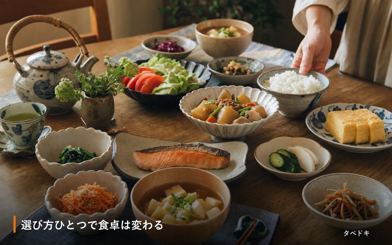 選び方ひとつで食卓は変わる