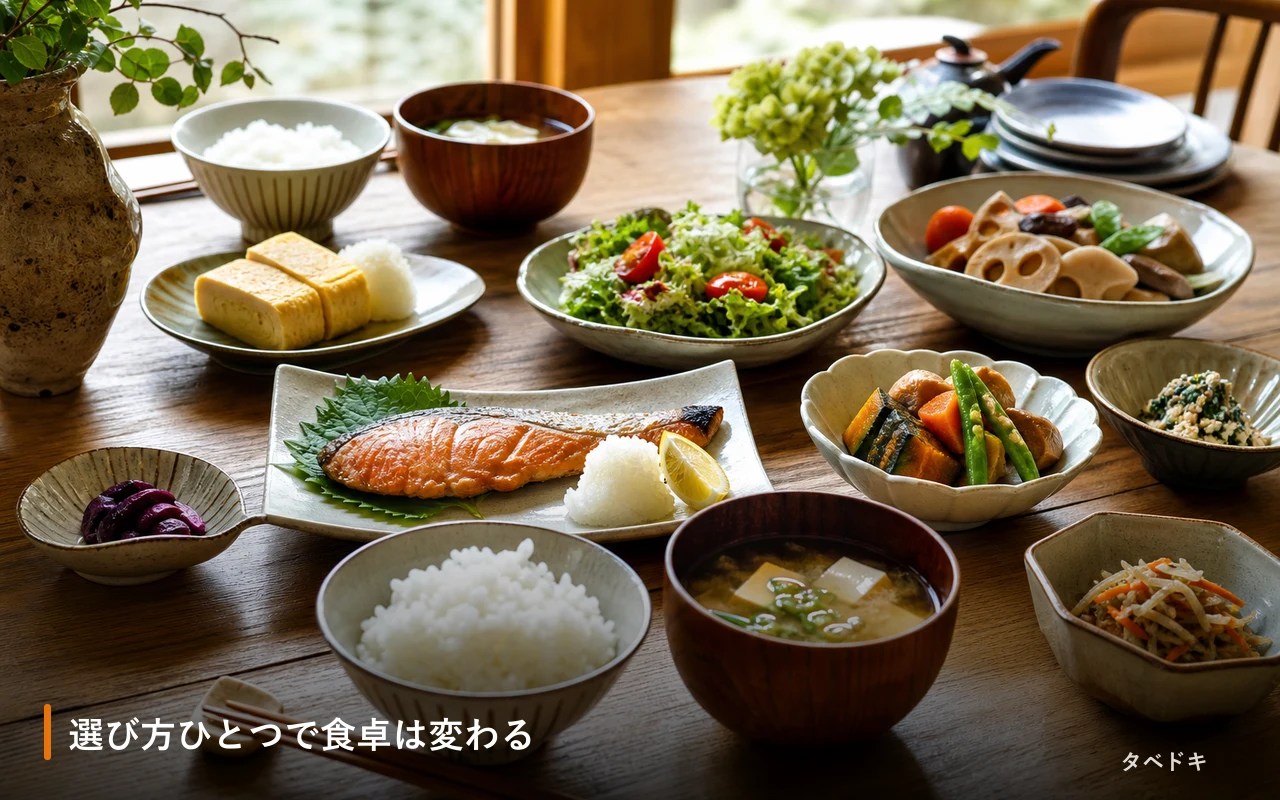 選び方ひとつで食卓は変わる