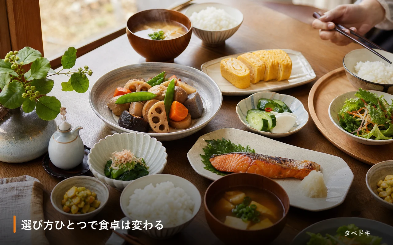 選び方ひとつで食卓は変わる