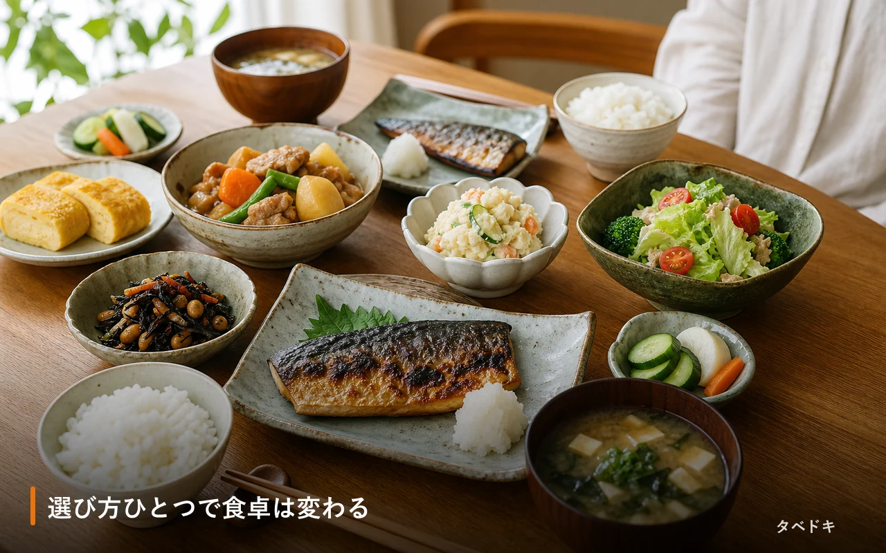 選び方ひとつで食卓は変わる