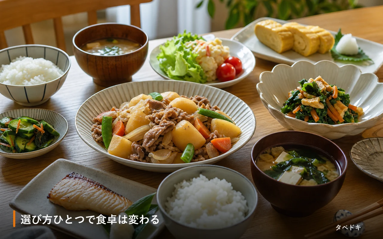 選び方ひとつで食卓は変わる