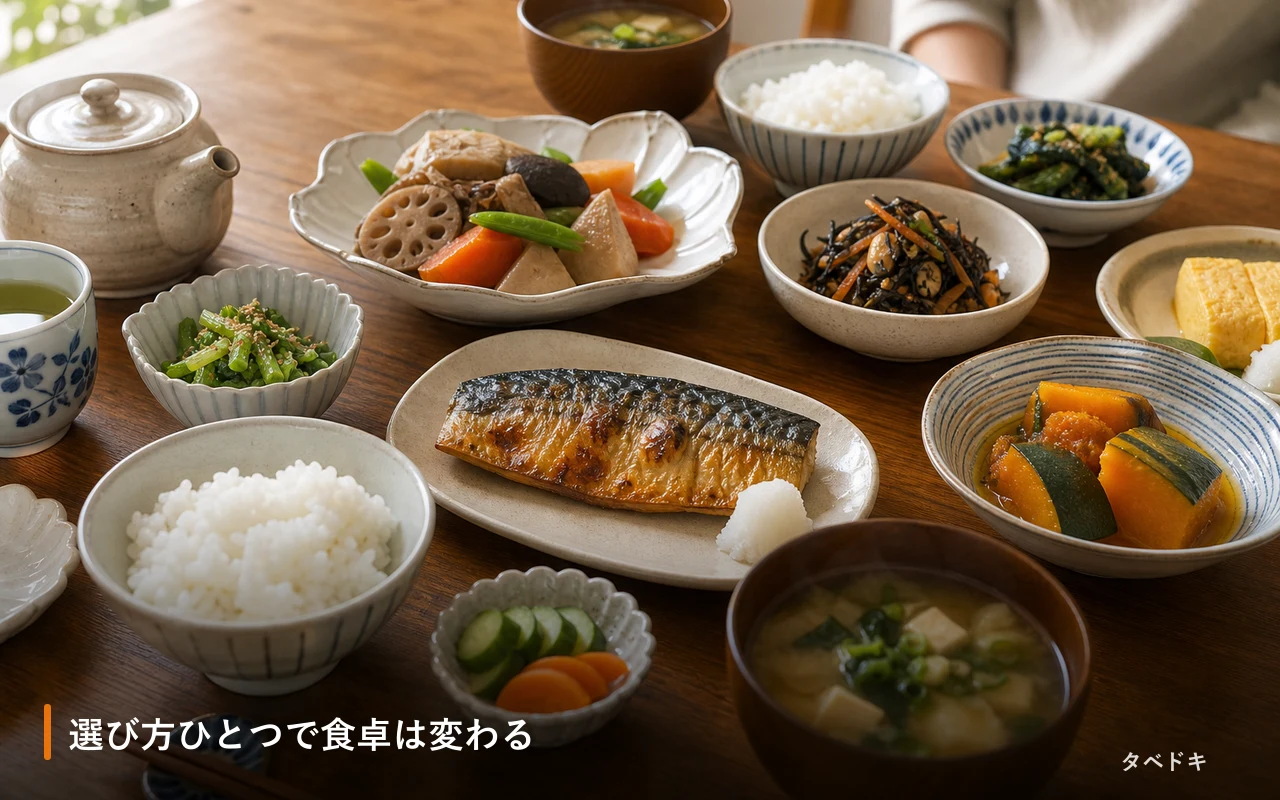 選び方ひとつで食卓は変わる