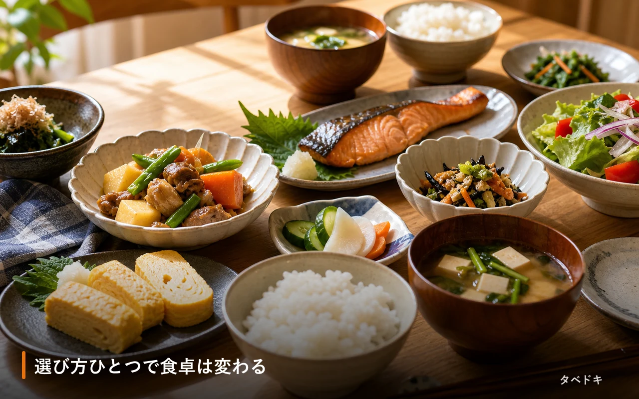 選び方ひとつで食卓は変わる