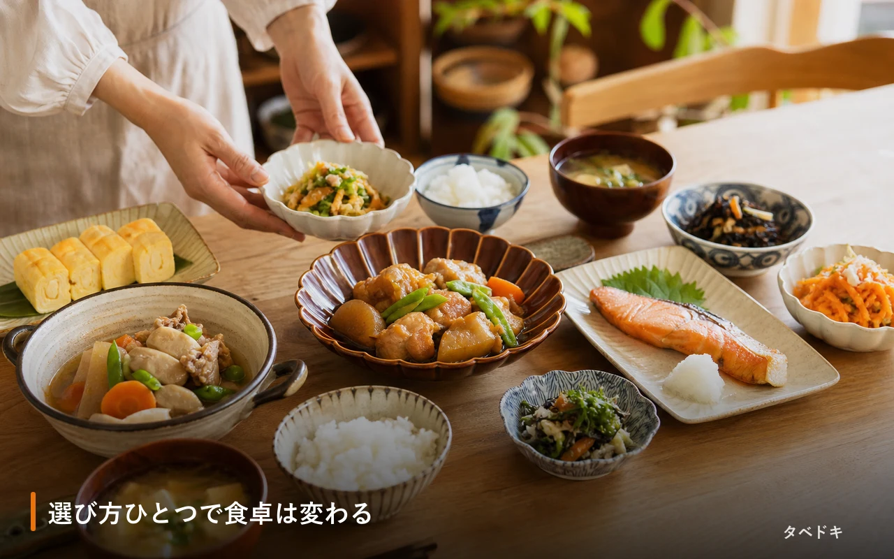 選び方ひとつで食卓は変わる