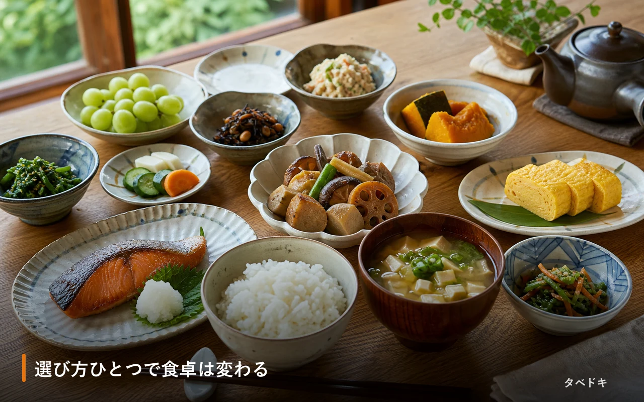 選び方ひとつで食卓は変わる