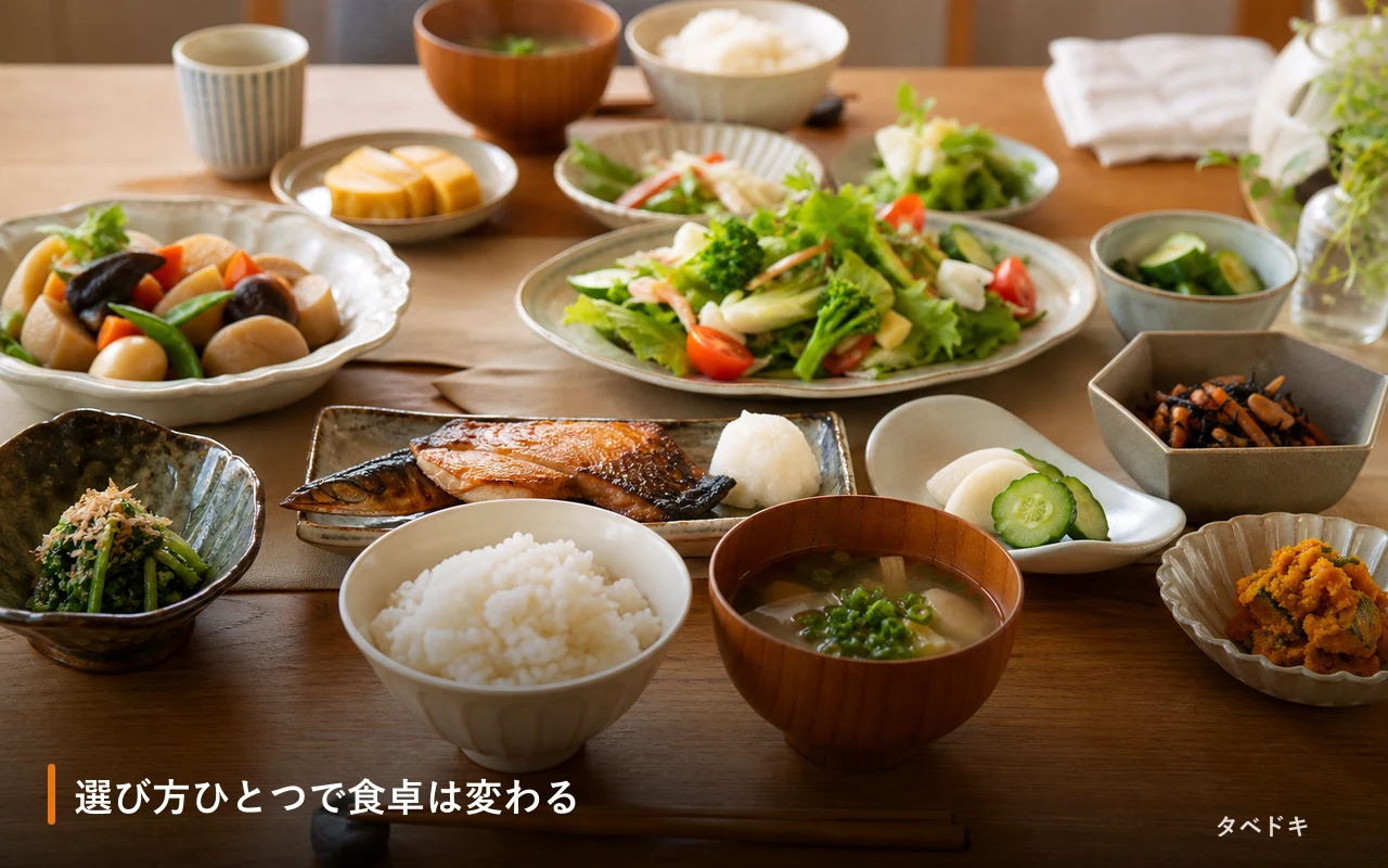 選び方ひとつで食卓は変わる