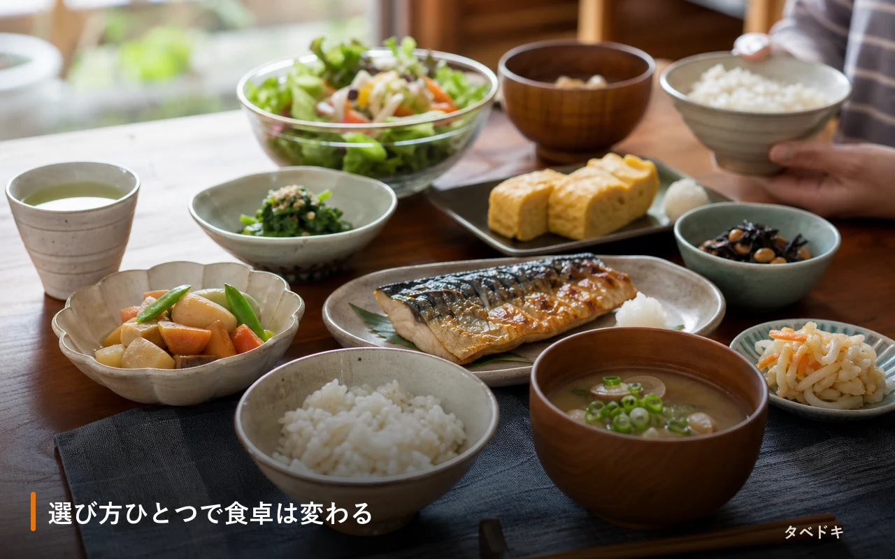 選び方ひとつで食卓は変わる