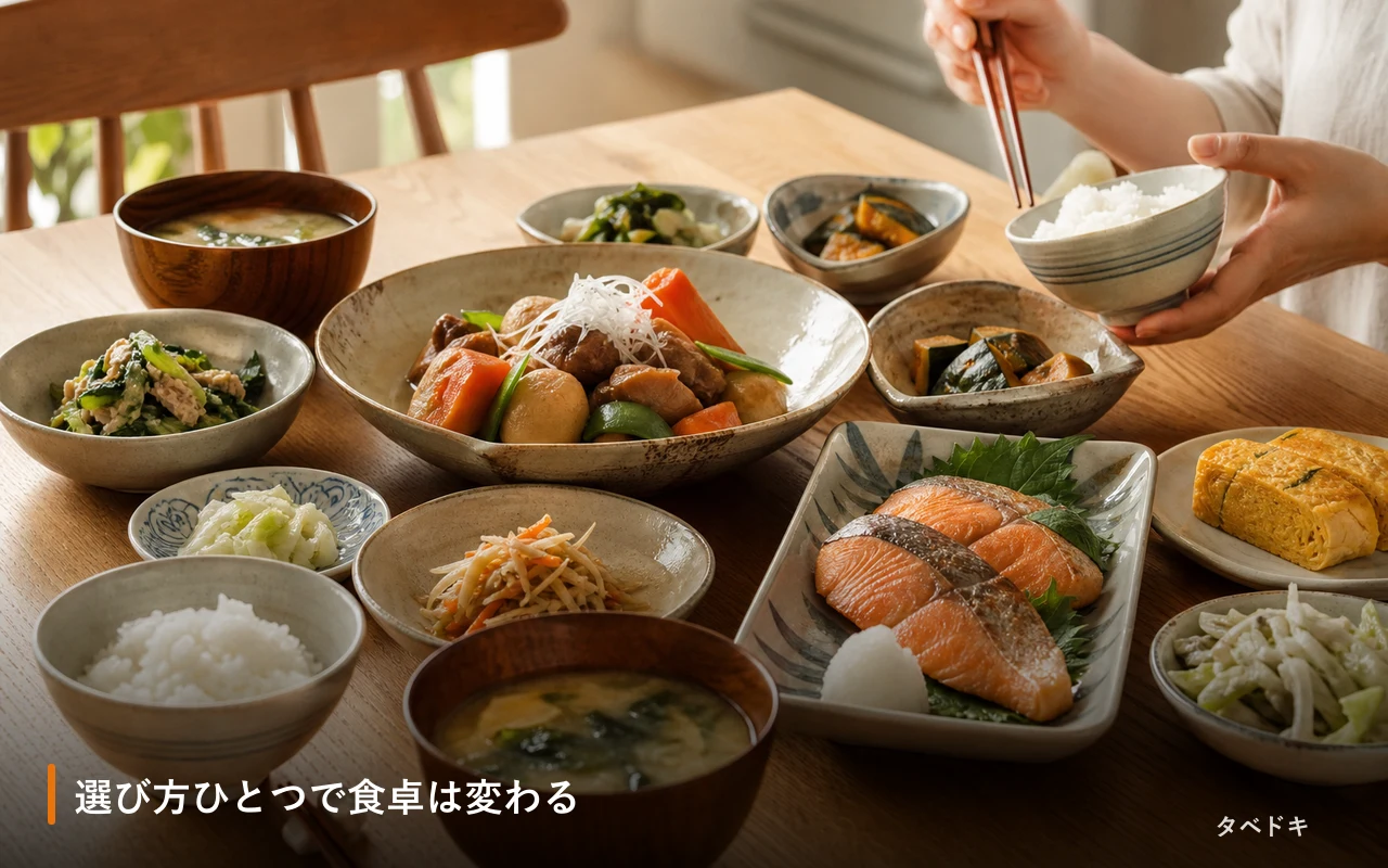 選び方ひとつで食卓は変わる