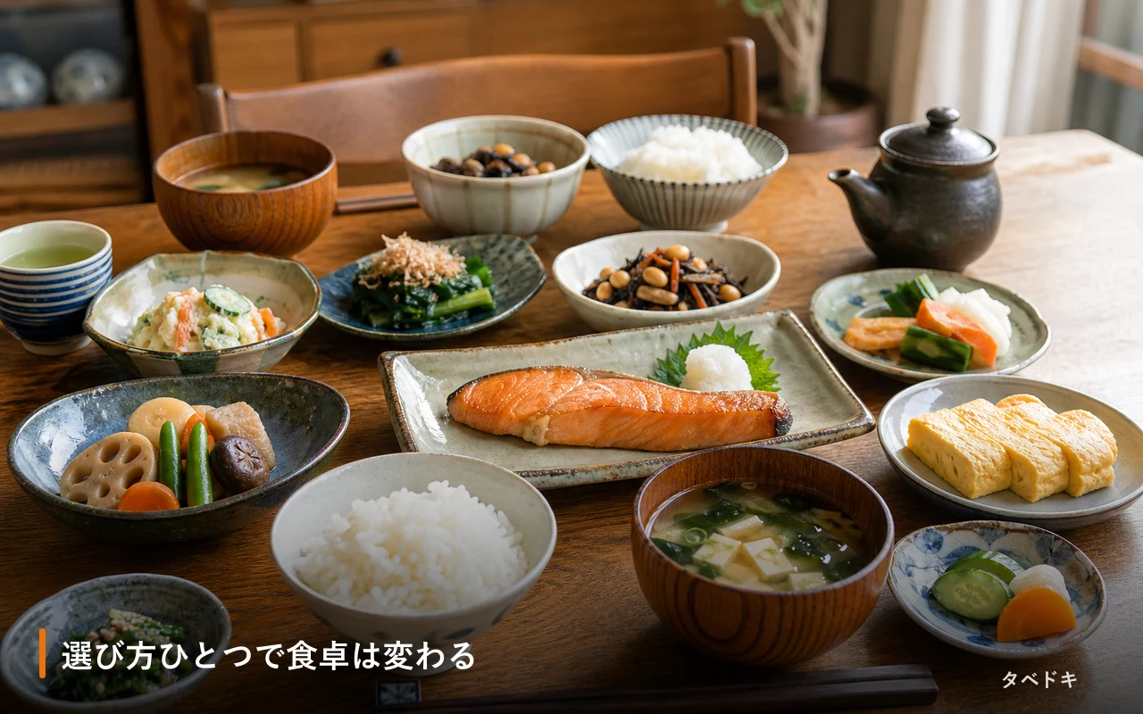 選び方ひとつで食卓は変わる
