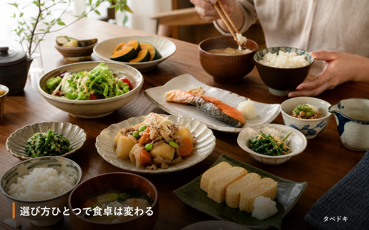 選び方ひとつで食卓は変わる