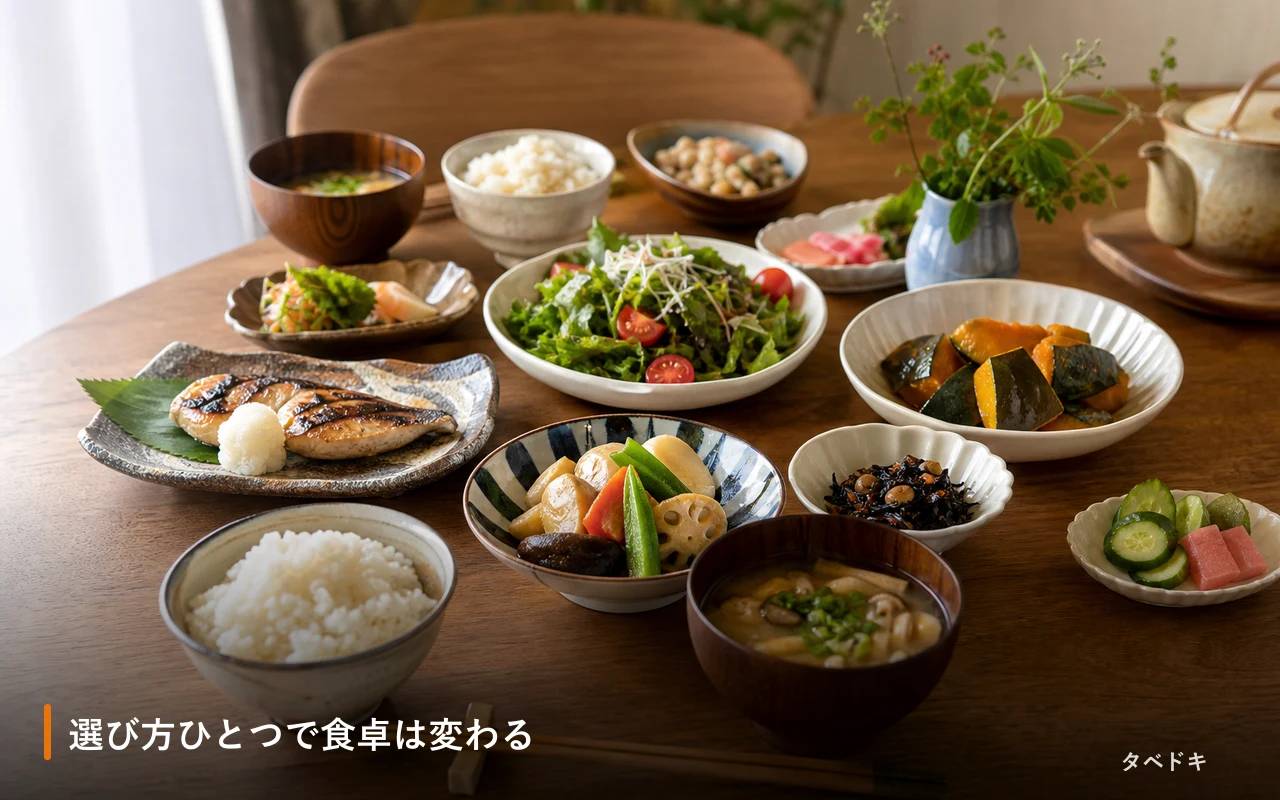 選び方ひとつで食卓は変わる