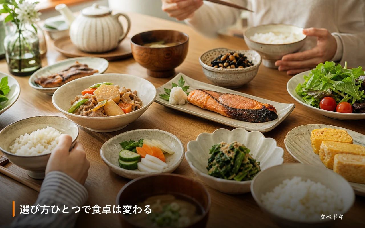 選び方ひとつで食卓は変わる
