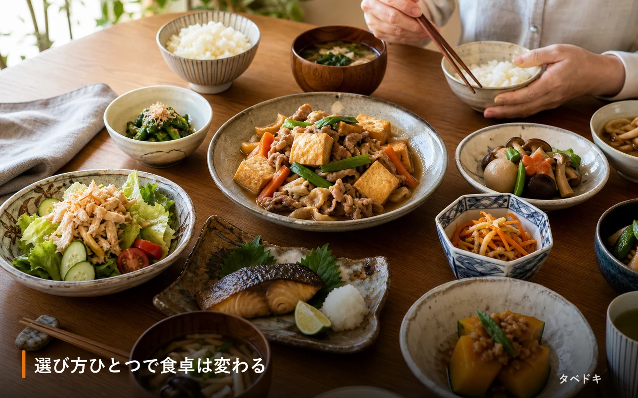 選び方ひとつで食卓は変わる