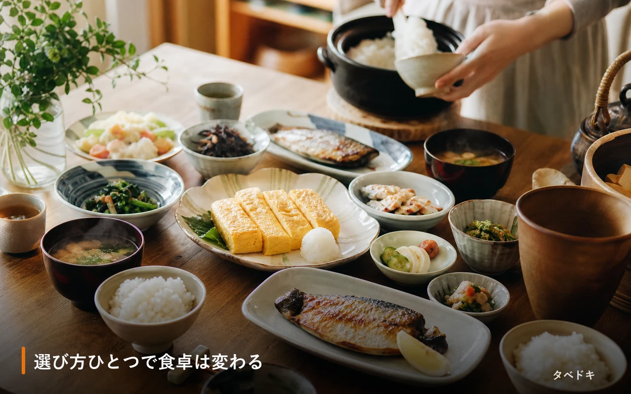 選び方ひとつで食卓は変わる