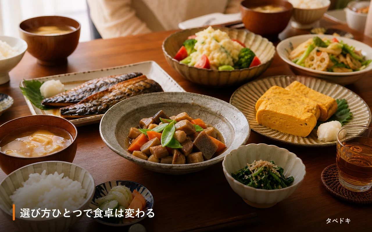 選び方ひとつで食卓は変わる