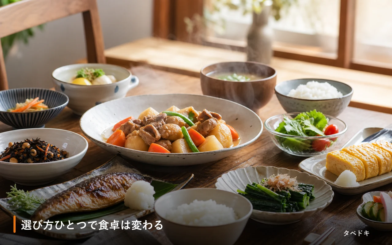 選び方ひとつで食卓は変わる