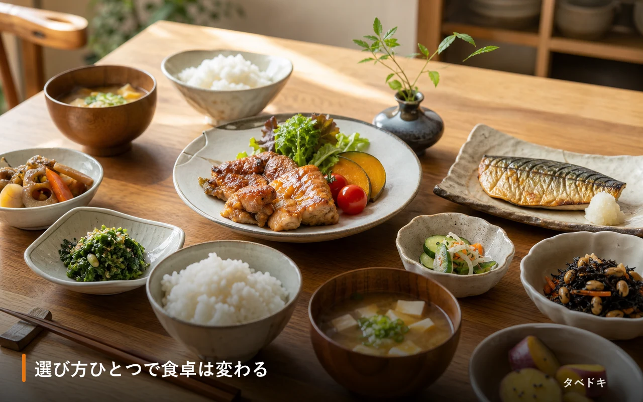 選び方ひとつで食卓は変わる