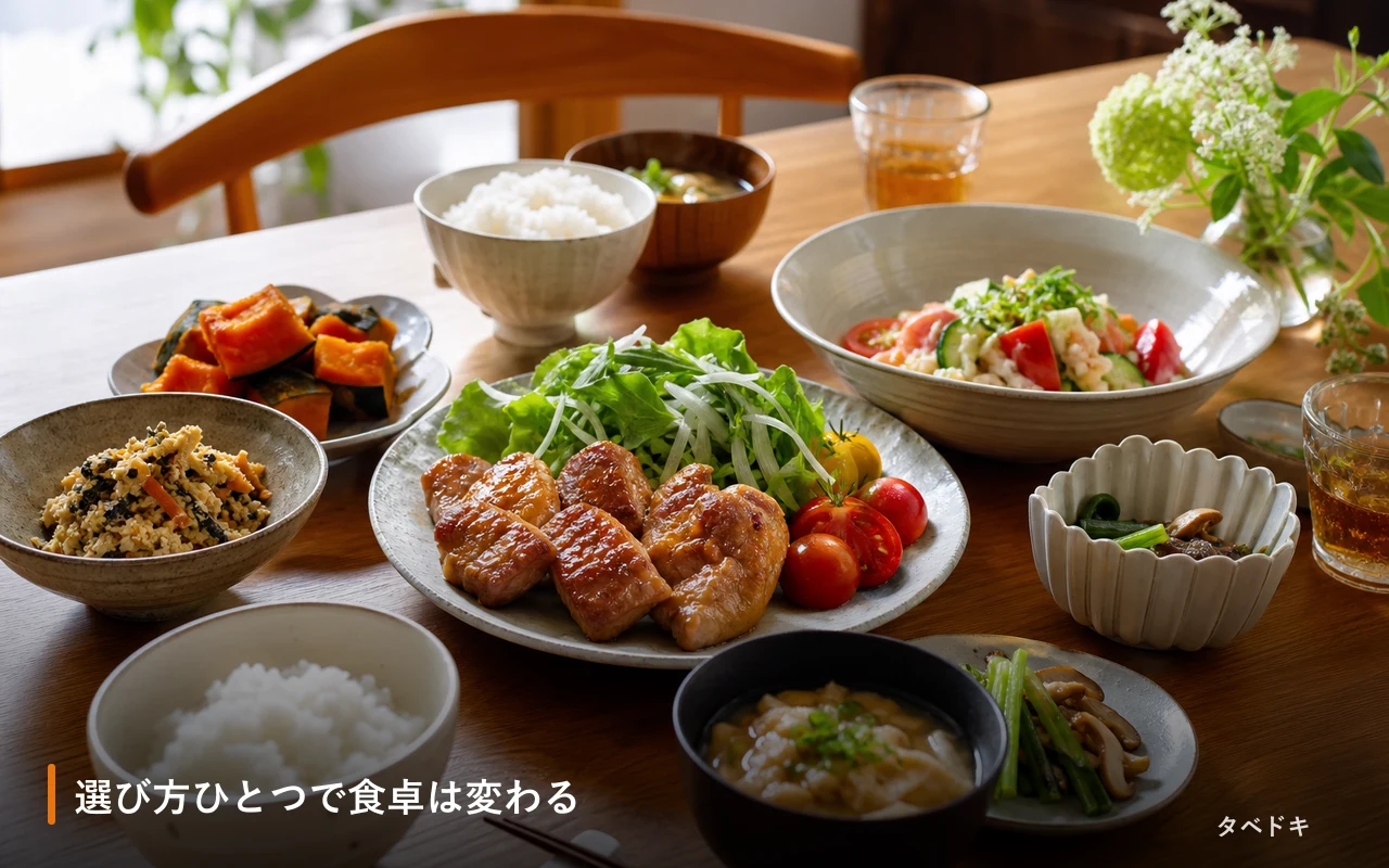 選び方ひとつで食卓は変わる