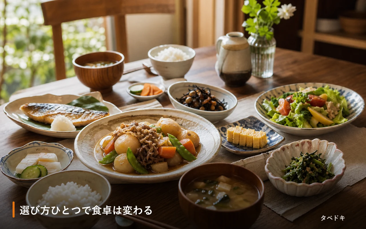 選び方ひとつで食卓は変わる