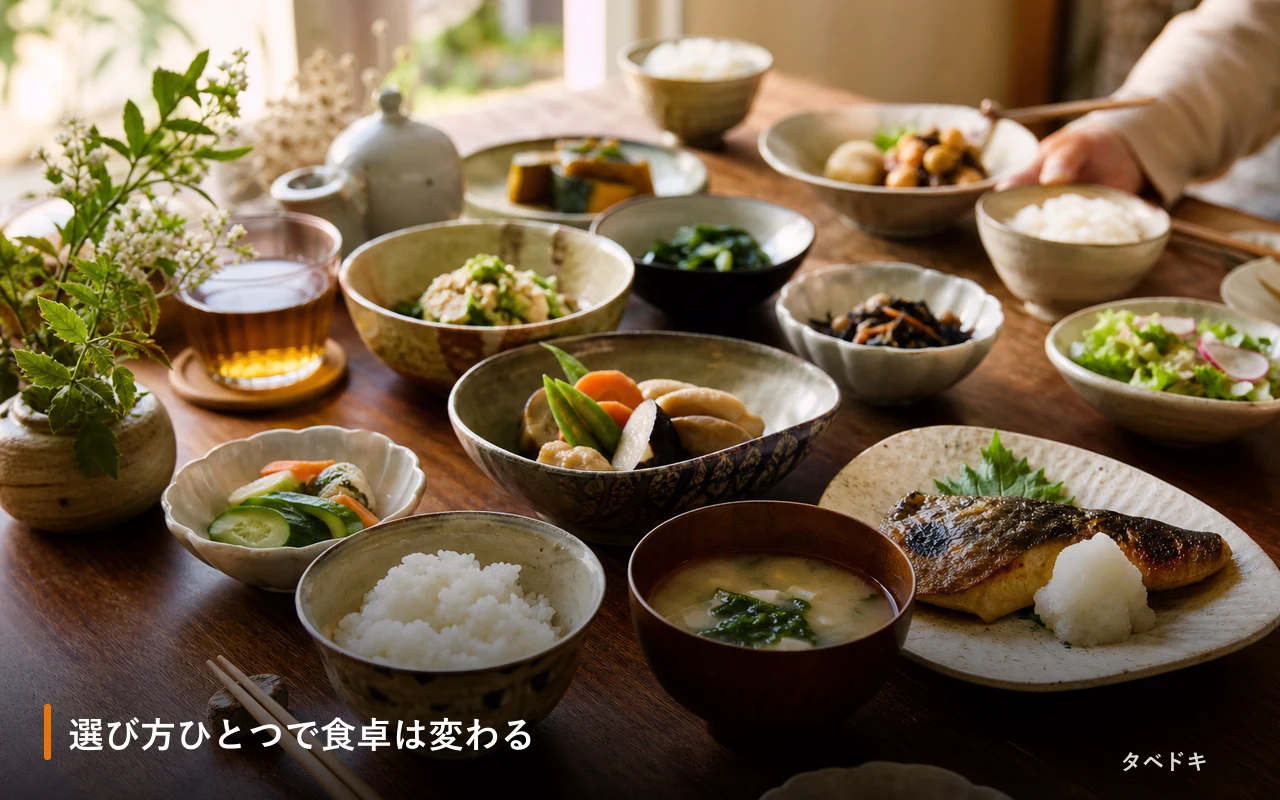 選び方ひとつで食卓は変わる