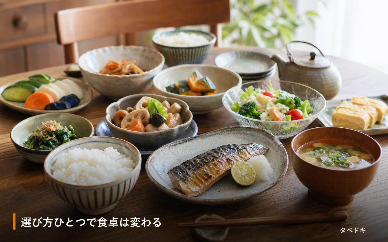 選び方ひとつで食卓は変わる