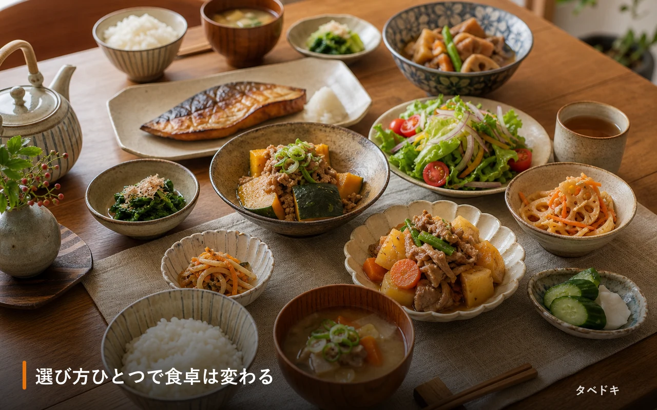 選び方ひとつで食卓は変わる