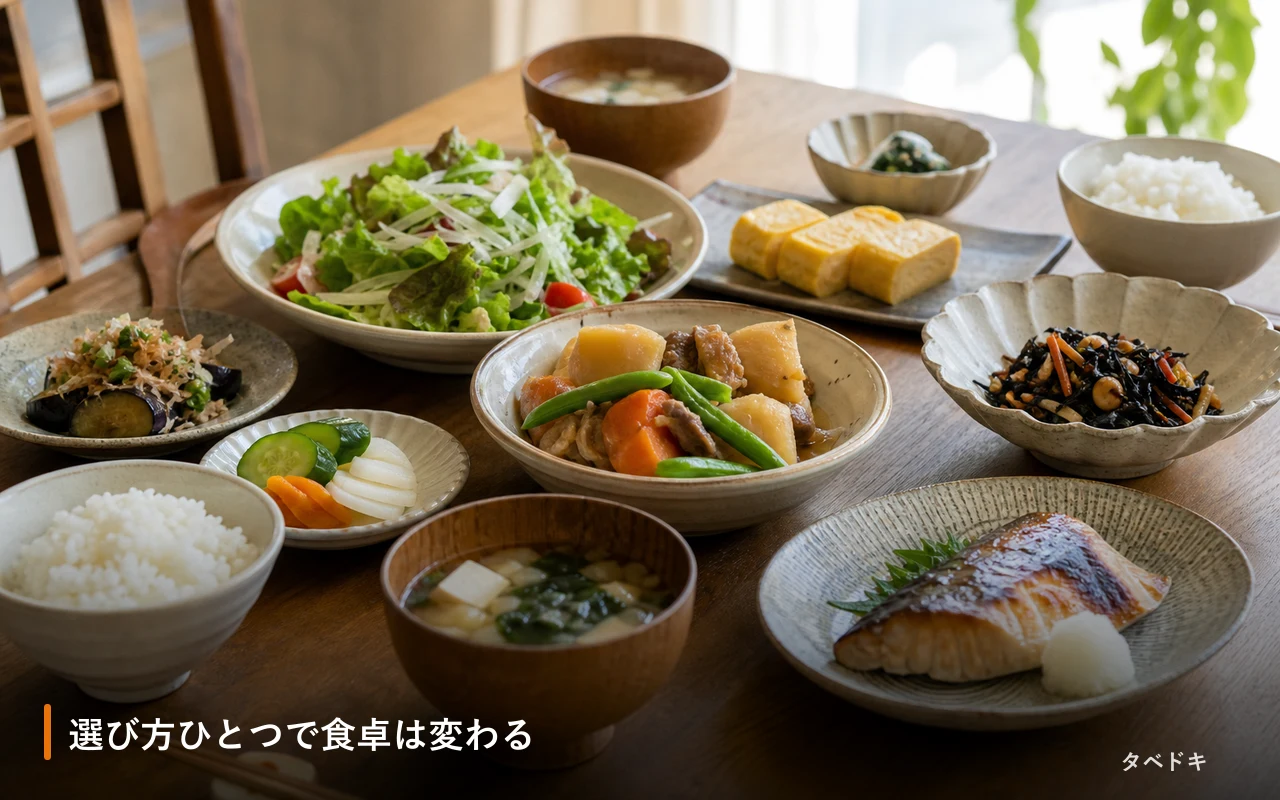 選び方ひとつで食卓は変わる