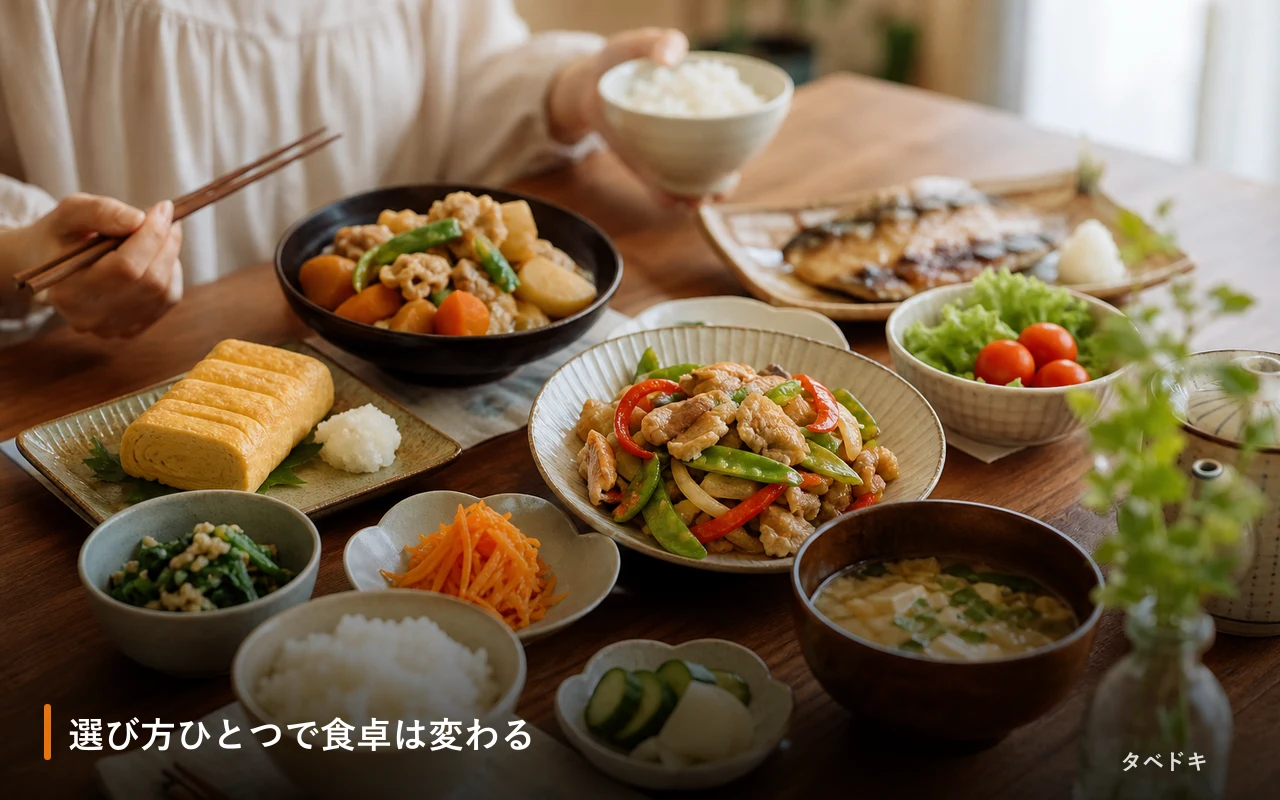 選び方ひとつで食卓は変わる