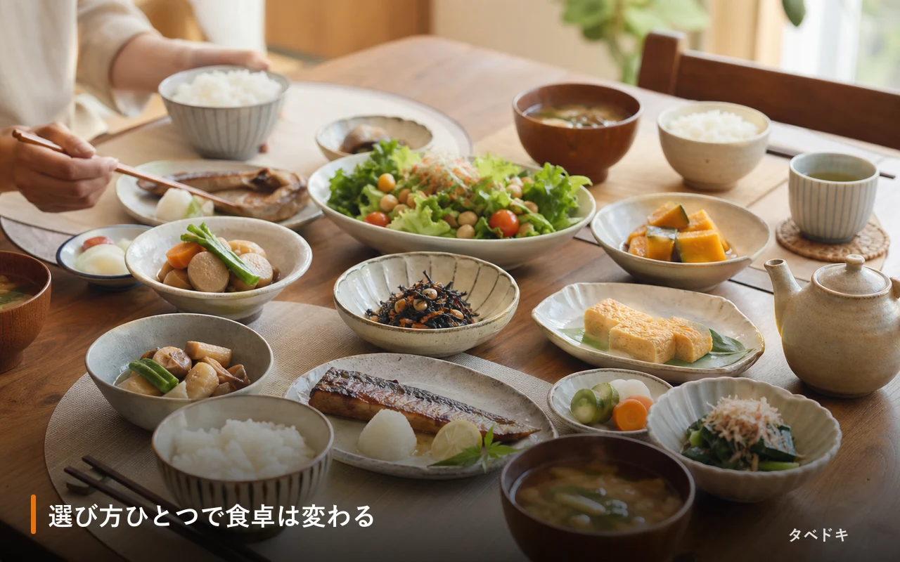 選び方ひとつで食卓は変わる