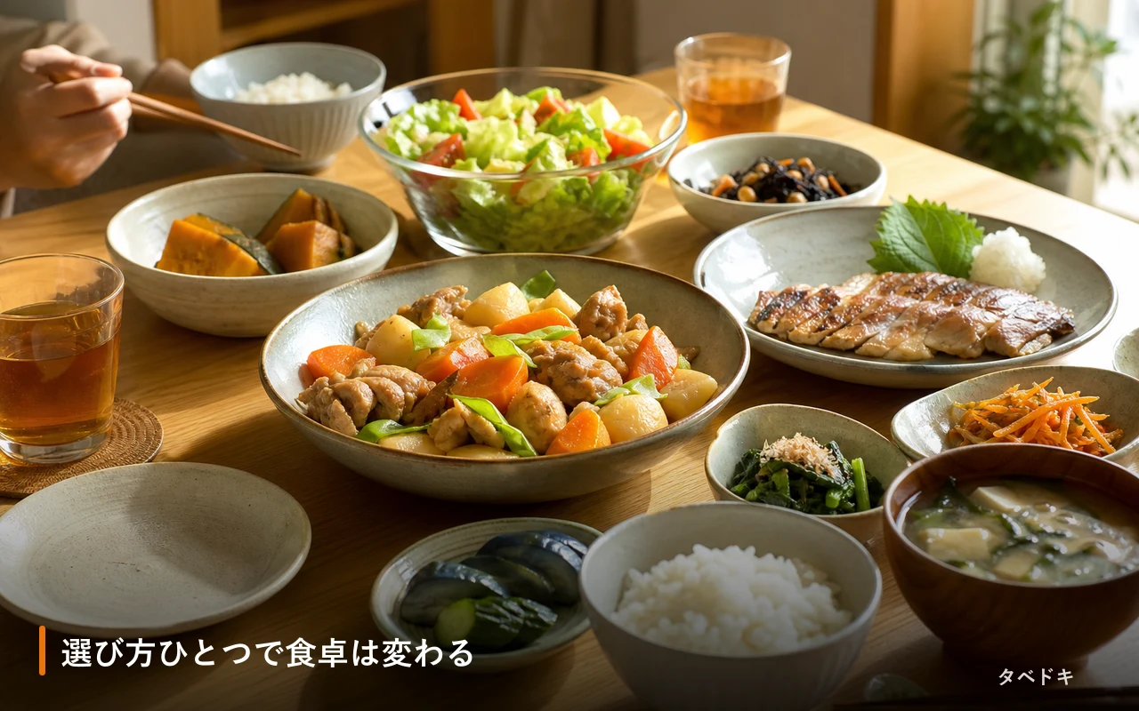 選び方ひとつで食卓は変わる