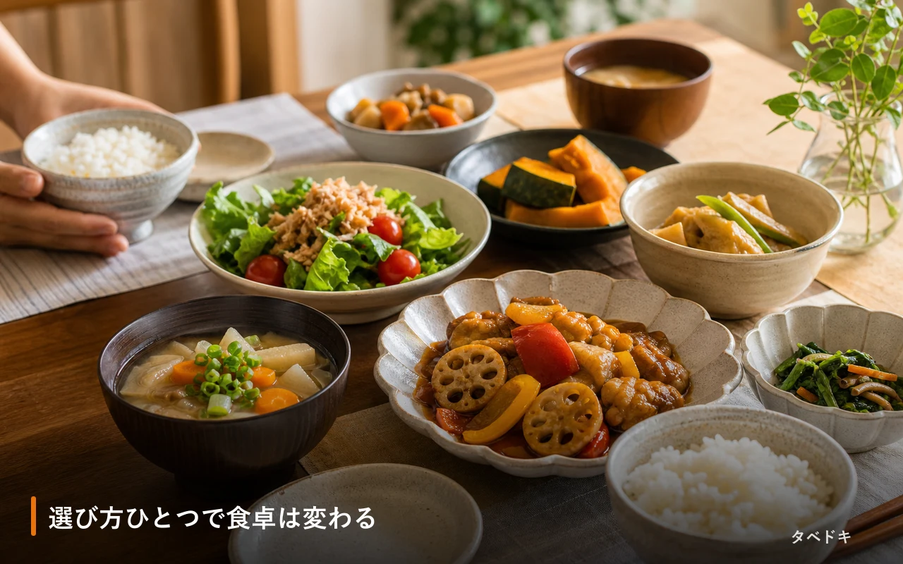選び方ひとつで食卓は変わる