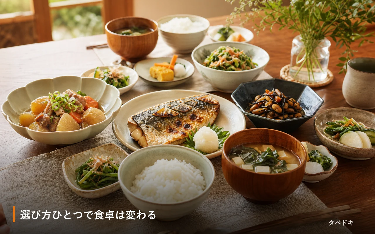 選び方ひとつで食卓は変わる