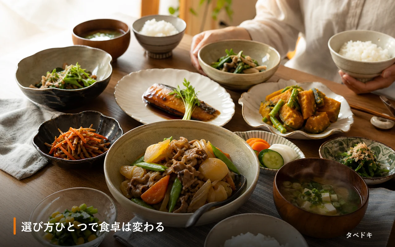 選び方ひとつで食卓は変わる
