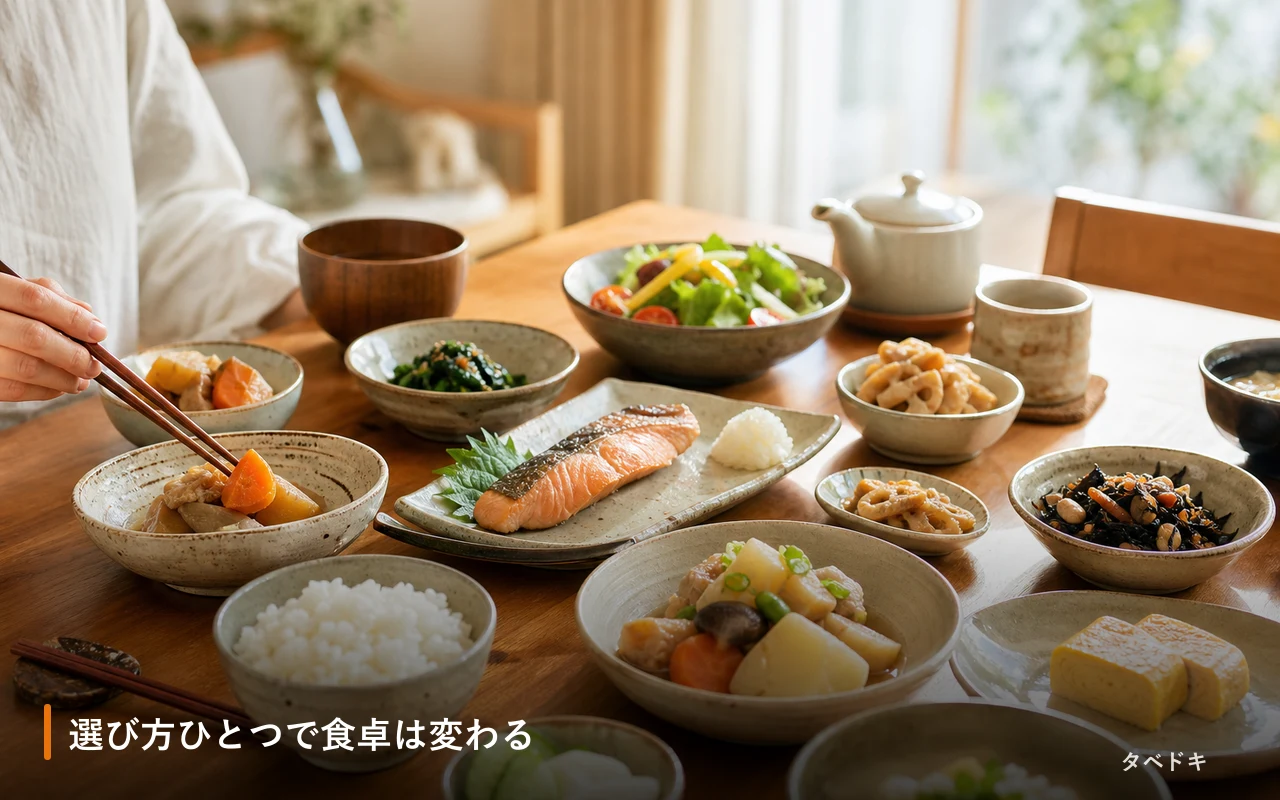 選び方ひとつで食卓は変わる
