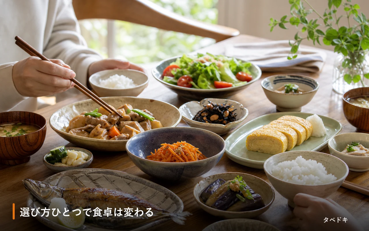 選び方ひとつで食卓は変わる