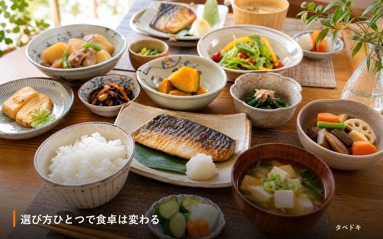 選び方ひとつで食卓は変わる