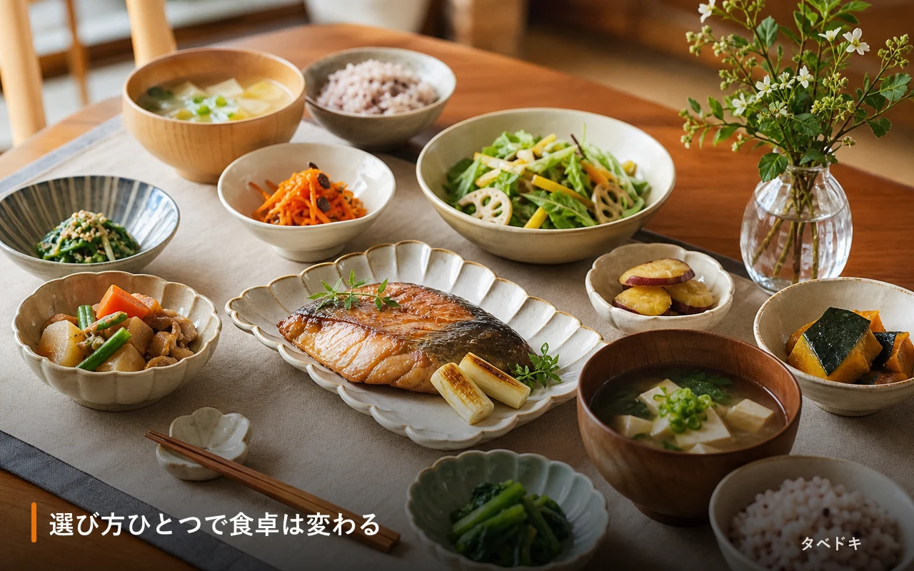 選び方ひとつで食卓は変わる