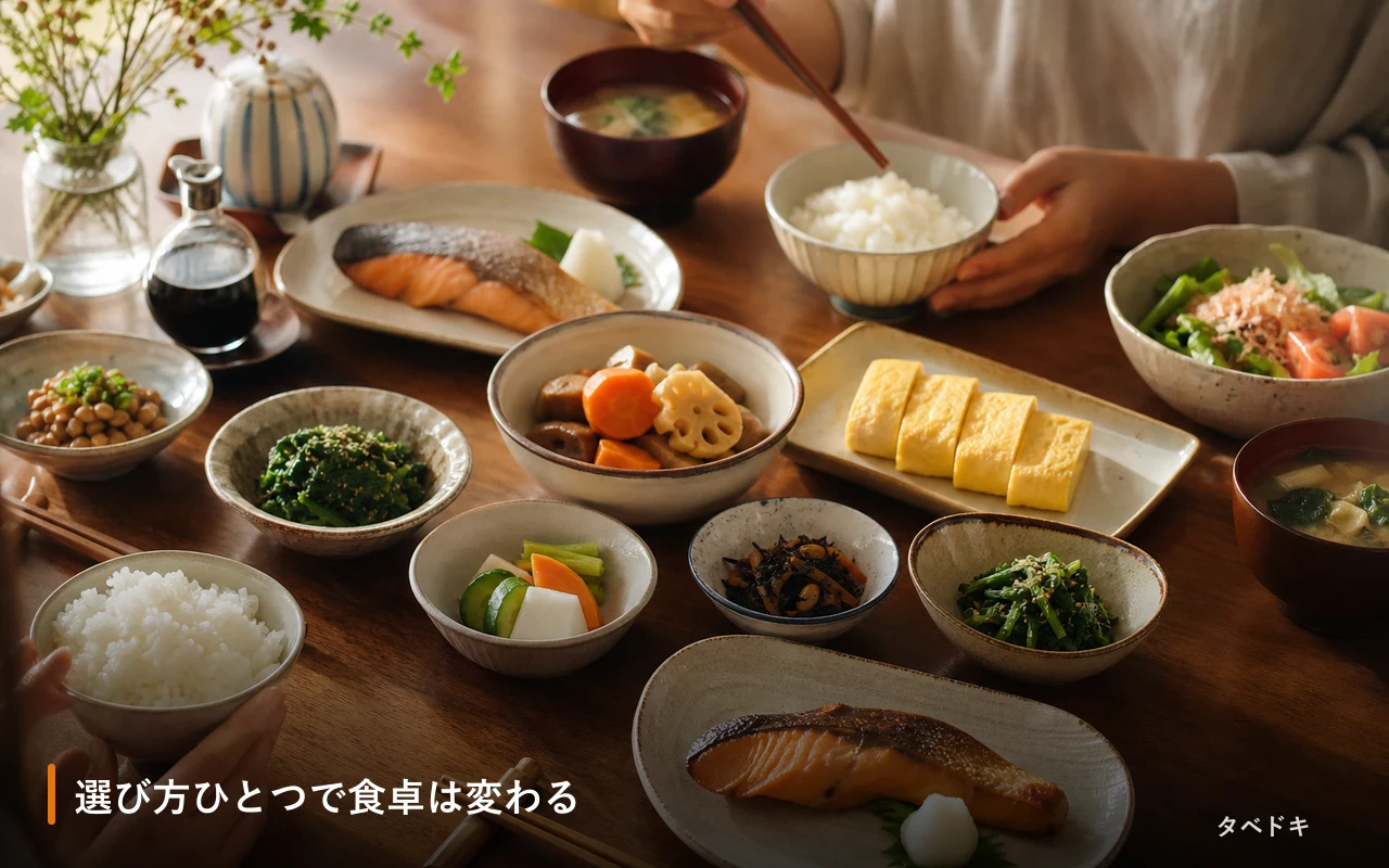 選び方ひとつで食卓は変わる