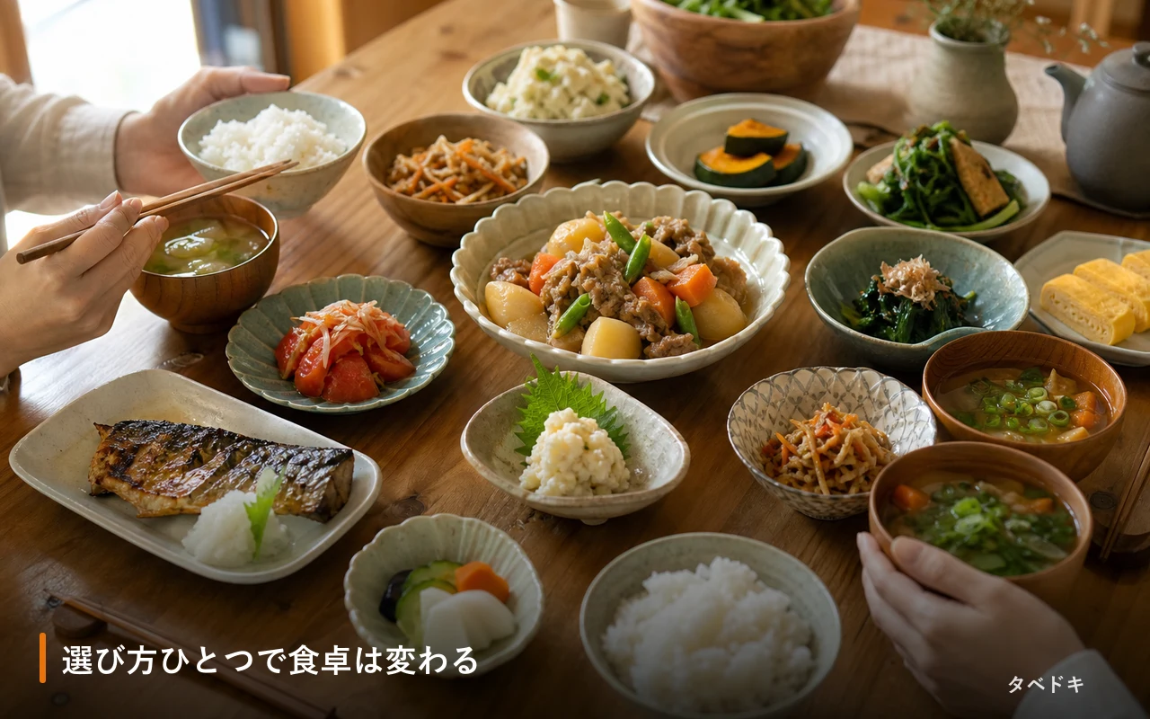 選び方ひとつで食卓は変わる